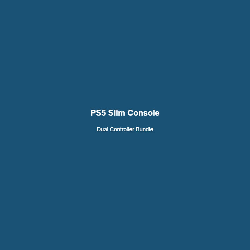 Sony PS5 Slim Console + Dual Controller Bundle