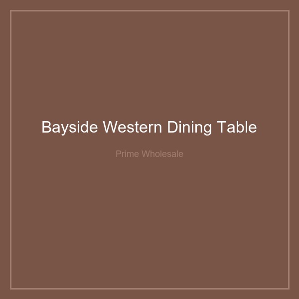 Bayside Western Dining Table with 6 Chairs